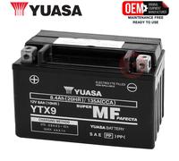 BATTERIA YTX9-BS YUASA ORIGINALE SIGILLATA HONDA CB Super Four 400 1992-1997