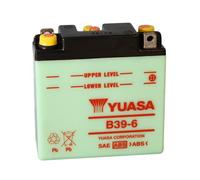 BATTERIA PER MOTO 6V YUASA B39-6 AERMACCHI CHIMERA BMW R 26 FANTIC MOTOR TX 220
