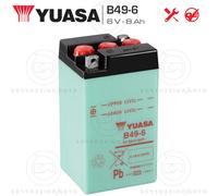 Batteria Yuasa b49-6 Combipack Convenzionale Moto Motore Ricambi Ciclomotore