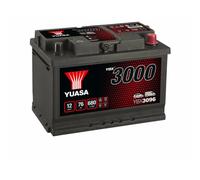 BATTERIA AUTO YUASA YBX3096 76AH 680A 278x175x190mm POLO POSITIVO DX