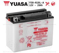 BATTERIA YUASA Y50-N18L-A 12V 20Ah HARLEY DAVIDSON FLT 1340 1980-1996
