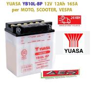 BATTERIA YUASA YB10L-BP 12V 12Ah PIAGGIO EXAGON LX / LTX / LX4 125 ANNO 1998