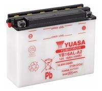 BATTERIA YUASA YB16AL-A2 YAMAHA V-MAX 1200 1986-2001 - 207x71.5x164MM 12 VOLT