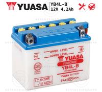 BATTERIA YUASA YB4L-B 12V - 4Ah PEUGEOT TKR 2T 50 2004-2007