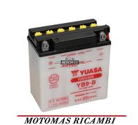 BATTERIA YUASA YB9-B 12V 9AH PER MOTO SCOOTER VESPA SENZA ACIDO A CORREDO