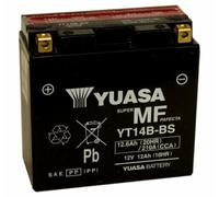 Batteria YUASA yt14b-bs Combipack (Con Elettrolita) per Moto