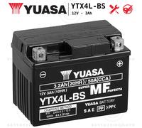 BATTERIA YUASA YTX4L-BS SIGILLATA 12V 3Ah DAELIM DELFINO 100 1999-2006