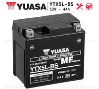 BATTERIA YUASA YTX5L-BS SIGILLATA ATTIVATA 12V 4AH MBK BOOSTER 100 1999