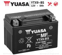 YTX9-BS BATTERIA ORIGINALE YUASA CON ACIDO HYOSUNG GV 125 AQUILA 2008