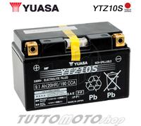 Batteria YUASA YTZ10S KTM LC4 SC 625 Supermoto 4T 2004 / Attivata - Carica /