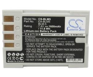Batterie 1600mAh Tipo BLM-5 EA-BLM5 Per Olympus E3, E30, E5