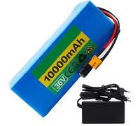 Batterie 36V 10Ah, 36V Batteria per bicicletta elettrica 10S2P Batteria Ebike Alta Potenza Della + caricabatterie, 36V10AH,XT60