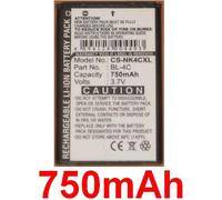 BATTERIE 750mAh Tipo BL-4C BL4C Per NOKIA 2650 5100 6100 6300 7200 7270 C2-05