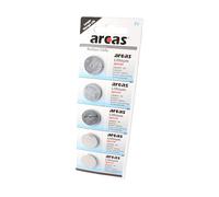 BATTERIE A BOTTONE ARCAS CR2025, Litio, 165 mAh, 3 V, 5 pezzi