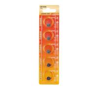 Batterie a bottone CR1025 3 V Litio manganese Confezione da 5 pezzi lunga durata 10 x 2,5 mm