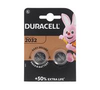 BATTERIE A BOTTONE DURACELL CR2032, Litio, 230 mAh, 3 V, 2 pezzi