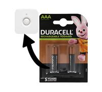 BATTERIE A BOTTONE DURACELL LR03, NiMH, 850 mAh, 1,2 V, 2 pezzi
