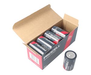 BATTERIE A BOTTONE DURACELL LR20, Alcalina, 18600 mAh, 1,5 V, 10 pezzi
