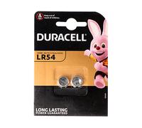 BATTERIE A BOTTONE DURACELL LR54, Alcalina, 50 mAh, 1,5 V, 2 pezzi