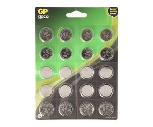 BATTERIE A BOTTONE GP BATTERIES CR2032, Litio, 220 mAh, 3 V, 20 pezzi