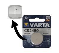BATTERIE A BOTTONE VARTA CR2450, Litio, 560 mAh, 3 V