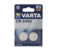 BATTERIE A BOTTONE VARTA CR2450, Litio, 620 mAh, 3 V, 2 pezzi
