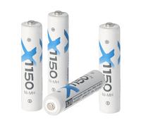 BATTERIE A BOTTONE XCELL ricaricabile Micro AAA, LR03, NiMH, 1150 mAh, 1,2 V, 4 pezzi