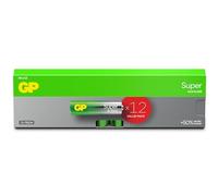 Batterie AA - Set da 12 | GP Super | Pile Stilo AA Alcaline da 1,5V / LR06 - Lunga Durata