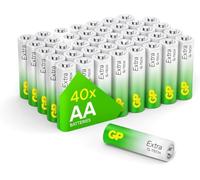 Batterie AA - Set da 40 | GP Extra | Pile Stilo AA Alcaline da 1,5V / LR06 - Lunga Durata
