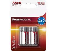 Batterie AAA LR03P6BP in una confezione da 6 pezzi, ideali per dispositivi ad alto consumo. Offrono prestazioni durevoli e ottimali, perfette per l'uso quotidiano e dispositivi impegnativi.