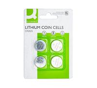 Batterie al litio a bottone 3V Q-Connect CR2025 conf. 4 pezzi in blister - KF14559