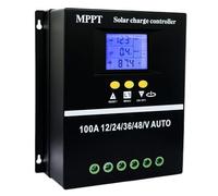 Batterie Al Litio Al Piombo MPPT 36V/48V Regolatore Di Carica Solare Regolatore 100A/80A LCD Caricatore Rapido Doppio USB Facile Efficace(80A)