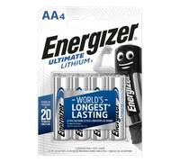 EN UL 4XAA - Batteria al litio, AA (batteria stilo), 3000 mAh, confezione da