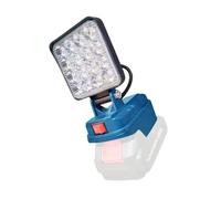 Batterie al litio multiuso Luce da lavoro a LED Base pieghevole Interfacce USB Compatibile per 14.4-20V Power Tool Lighting Adattatore di ricarica USB
