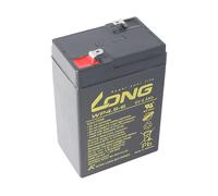 Kung Long WP4.5-6 - Batteria al piombo 6 Volt 4,5 Ah con attacco Faston 4,8 mm, dimensioni (lunghezza x larghezza x altezza): 70 x 47 x 101 mm