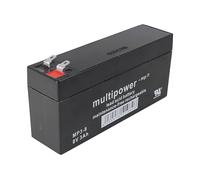 MultiPower Batteria al piombo MP3-8 8 Volt 3000 mAh con 2 contatti Faston da 4,8 mm