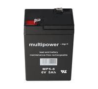 BATTERIE AL PIOMBO MULTIPOWER MP5-6, Piombo, 5000 mAh, 6 V