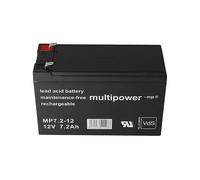 BATTERIE AL PIOMBO MULTIPOWER MP7.2-12 PB, Piombo, 7200 mAh, 12 V