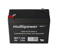 BATTERIE AL PIOMBO MULTIPOWER MP7-6S, Piombo, 7000 mAh, 6 V