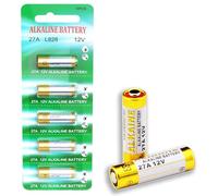 Batterie Alcaline 27A 12V, Set da 5 Batterie per Telecomandi Cancelli, Garage