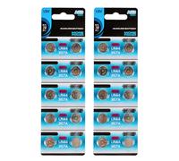 Batterie alcaline a bottone AG13 LR44 da 1,55 V, adatte per piccoli elettrodomestici e giocattoli, confezione da 10/20 pezzi
