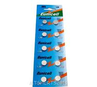 Batterie alcaline a bottone Eunicell AG9, 10 pezzi, G9 LR45, LR936SW, LR936, SR936W, SR936SW tipo 394