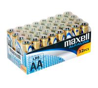 Batterie Alcaline AA LR6 Maxell - 32 Unità