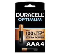 Batterie Alcaline AAA Duracell Optimum 200 - 4 Unità