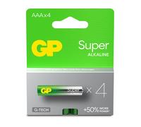 GP S4 AAA - Super, batteria alcalina, AAA (micro), confezione da 4 pezzi