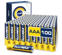 Batterie Alcaline AAA MICRO (LR03) Allmax Maximum Power (100 pezzi): Durata ultra-lunga, conservazione per 10 anni, tenuta stagna, compatibili con i dispositivi (1,5 Volt)