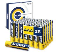 Batterie Alcaline AAA MICRO (LR03) Allmax Maximum Power (36 pezzi): Durata ultra-lunga, conservazione per 10 anni, tenuta stagna, compatibili con i dispositivi (1,5 Volt)