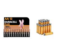 Batterie alcaline Duracell Plus AA Mignon, LR6 MN1500 da 1,5 V, confezione da 12