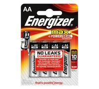 Batterie alcaline Energizer Max Powerseal AA LR6, 4 pezzi