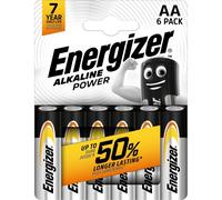 Batterie alcaline Energizer Power AA LR6, 6 unità